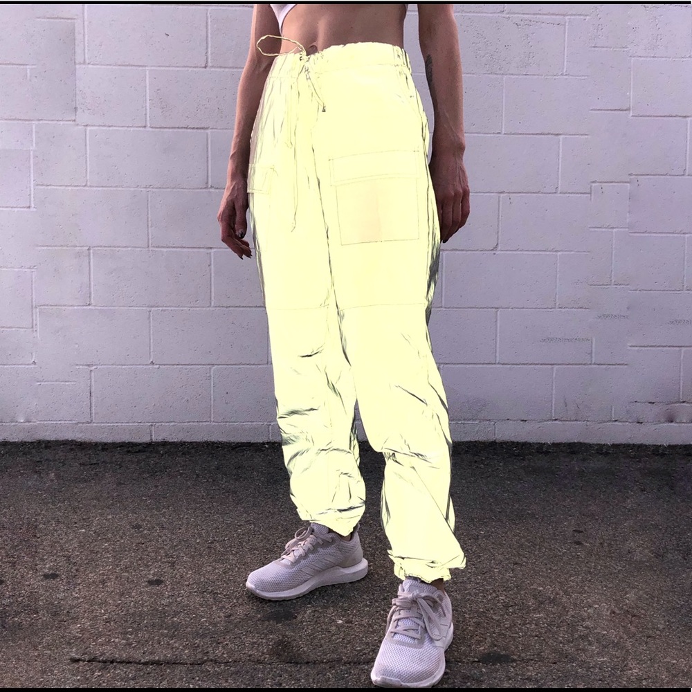 REFLECTIVE TRACK PANTS